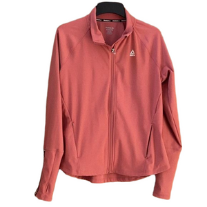 Reebok Elevated Performance full zip jacket with thumb holes. Women’s size XL